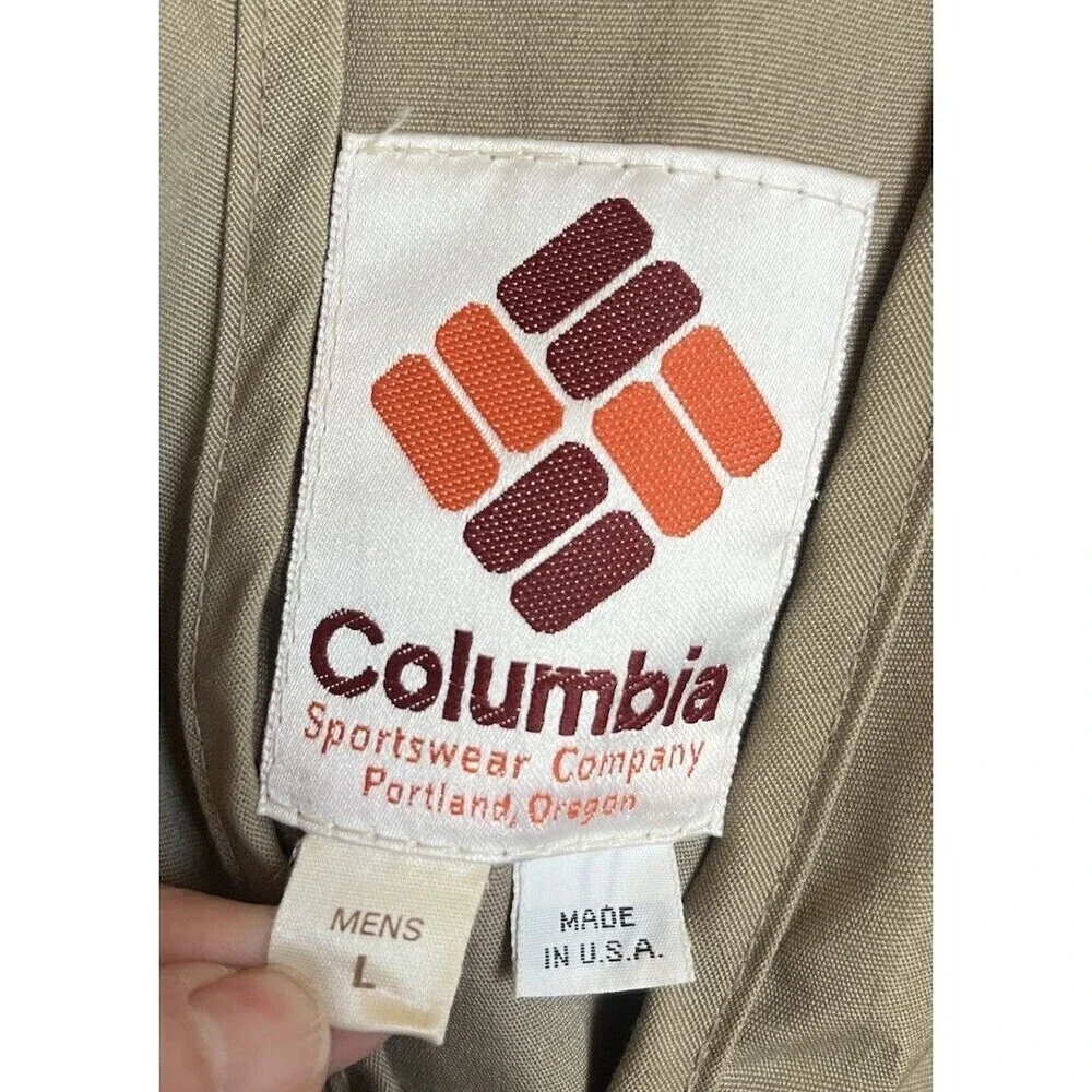 Vintage Columbia Sportswear Men's L Hunting Vest Made in USA